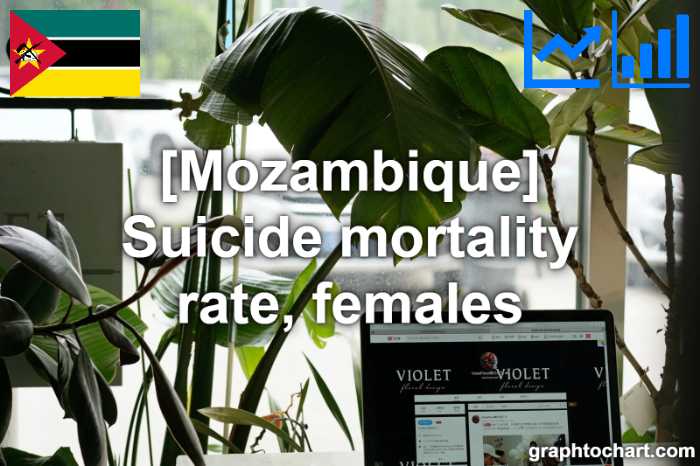 Mozambique's Suicide mortality rate, females(Comparison Chart)