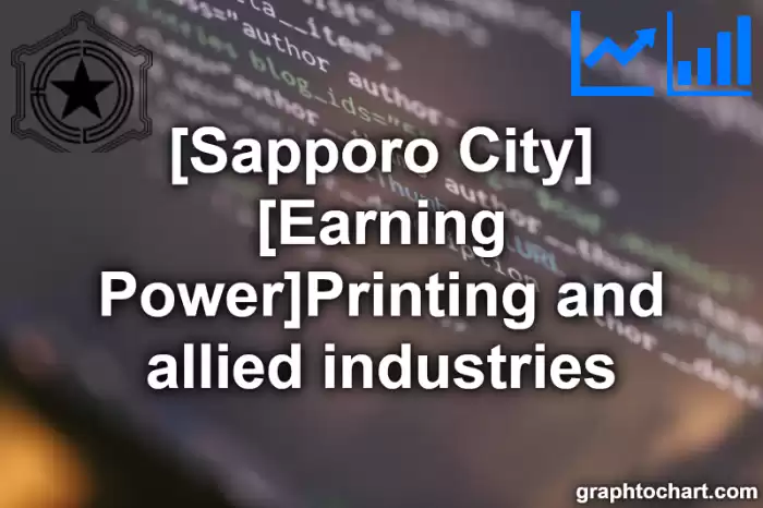 Sapporo City(Shi)'s [Earning Power]Printing and allied industries(Comparison Chart,Transition Graph)