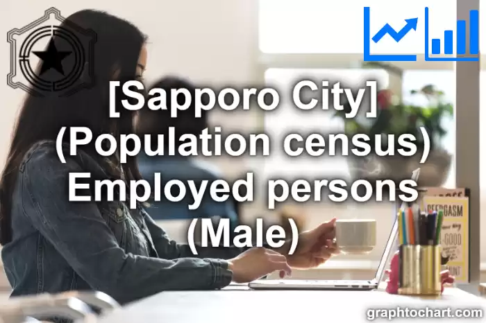 Sapporo City(Shi)'s (Population census) Employed persons (Male)(Comparison Chart,Transition Graph)